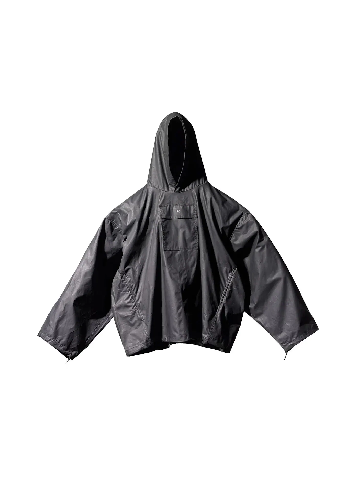 Унисекс-анорак с капюшоном Yeezy Gap Coated Cotton Anorak Black — изображение 1 из 2, черный