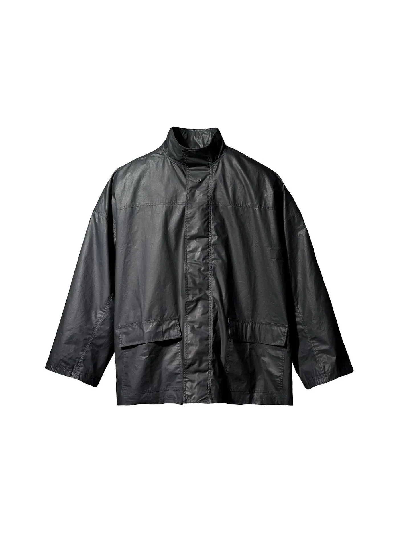 Мужское пальто с покрытием Yeezy Gap Coated Cotton Light Parka — изображение 1 из 2, черный