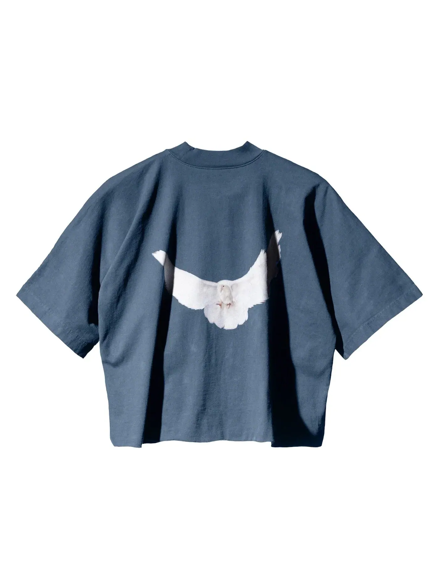 Унисекс футболка с принтом Yeezy Gap Dove No Seam Tee — изображение 2 из 2, синий
