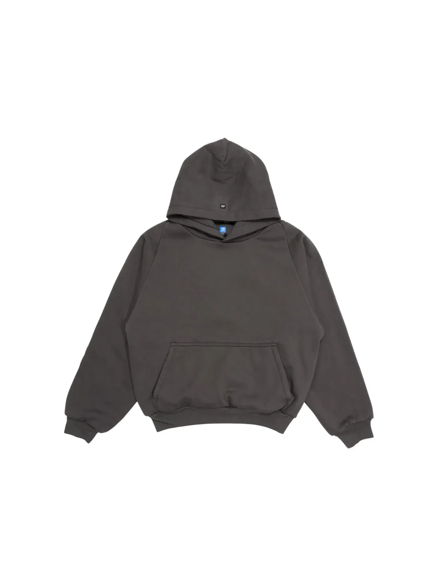 Мужской худи Yeezy Logo Shrunken Hoodie — изображение 1 из 1, черный