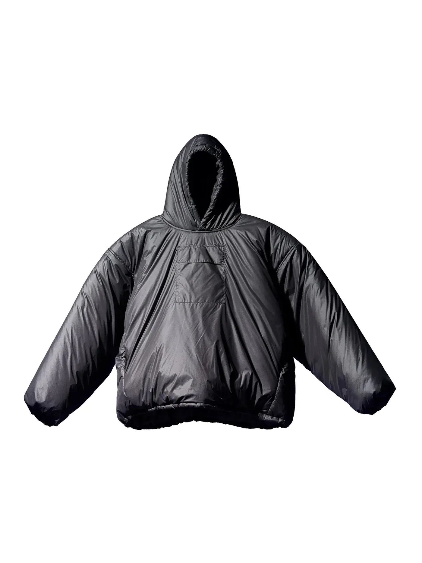 Unisex пуховик-анорак с набивкой Yeezy Gap Padded Anorak Black — изображение 1 из 2, черный
