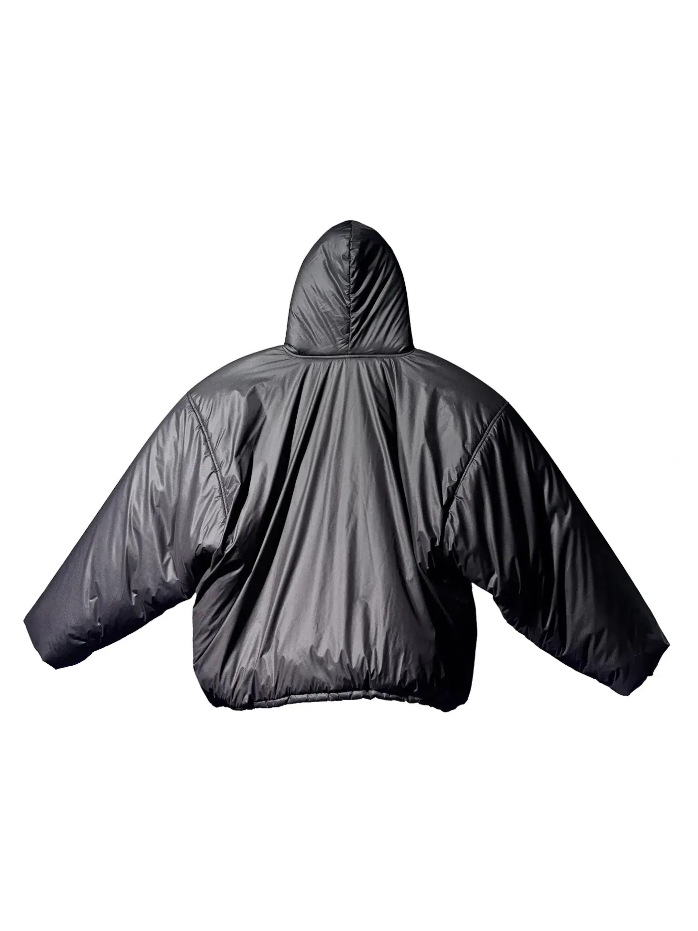 Unisex пуховик-анорак с набивкой Yeezy Gap Padded Anorak Black — изображение 2 из 2, черный