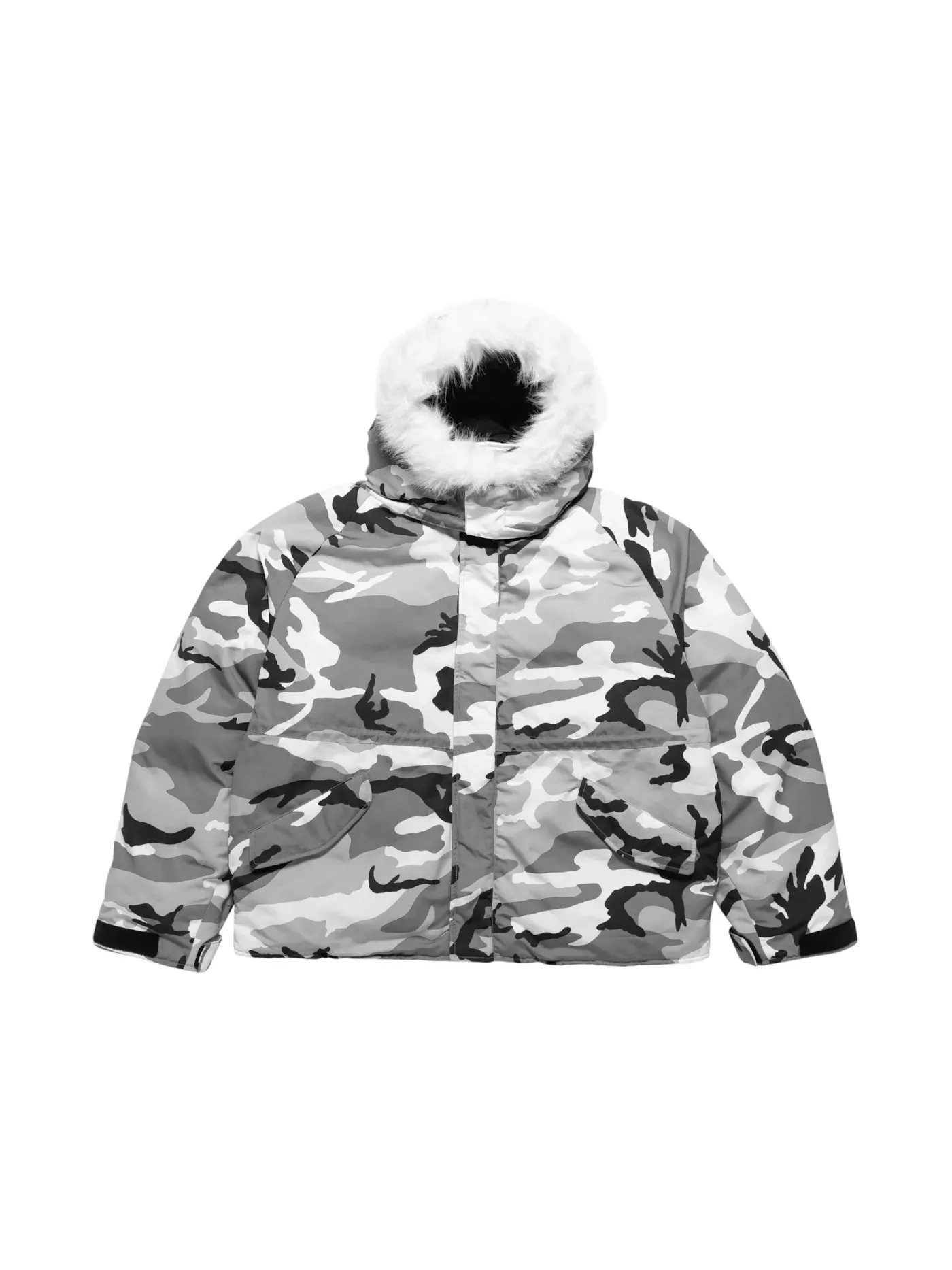 Мужская парка с камуфляжным принтом Yeezy Parka — изображение 1 из 1, снежный камуфляж