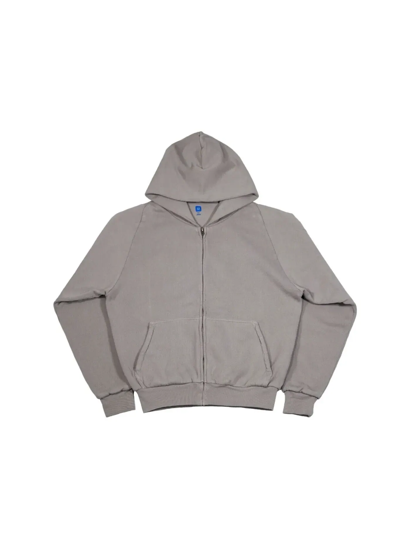 Мужская худи с молнией Hoodie Yeezy — изображение 1 из 1, светлый серый