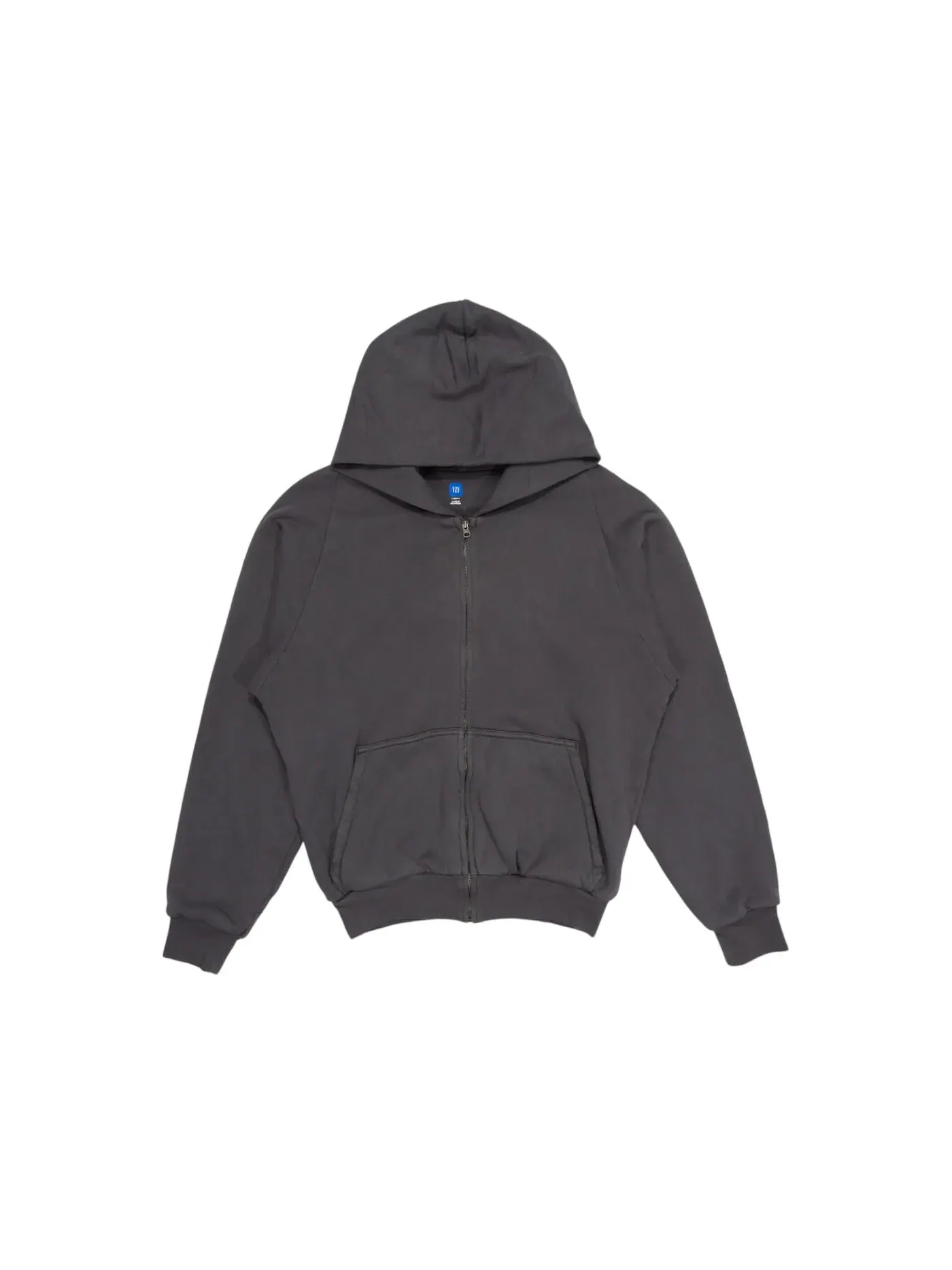 Мужская худи-молния с принтом Hoodie Yeezy — изображение 1 из 1, серый