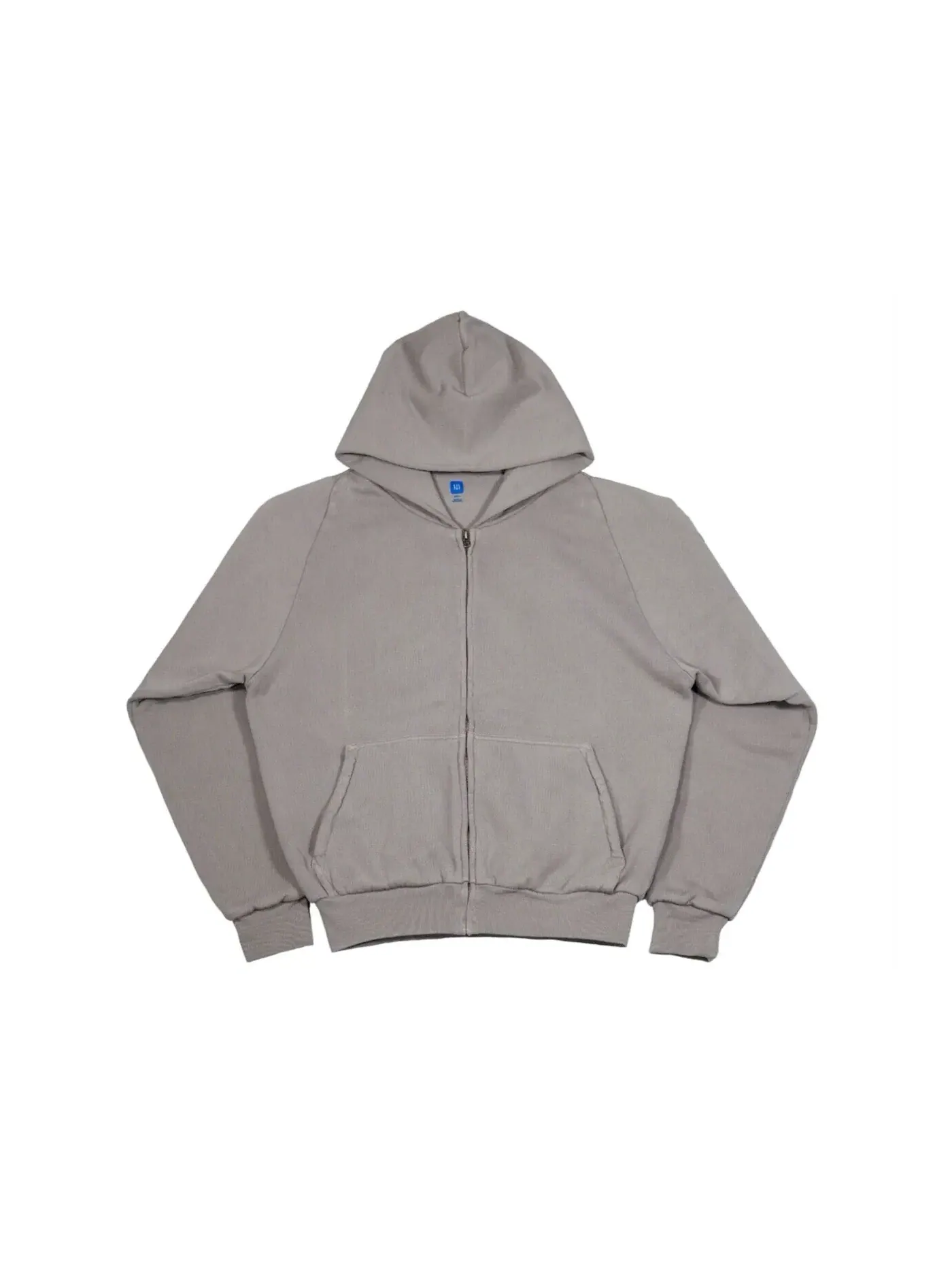 Мужская худи с принтом Hoodie Yeezy — изображение 1 из 1, светлый серый
