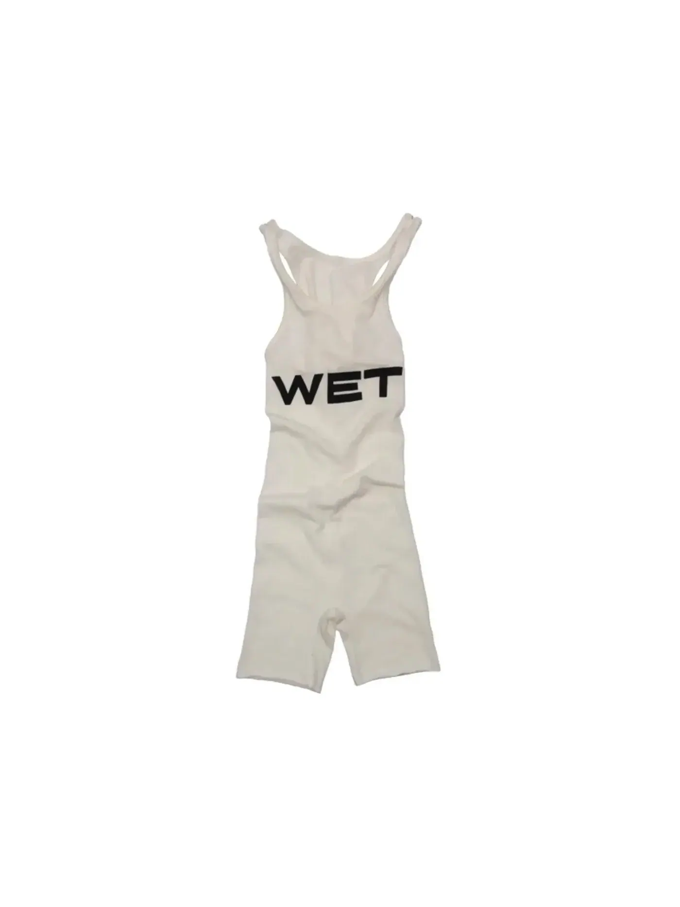 Женское боди с принтом Bodysuit Yeezy — изображение 1 из 1, белый