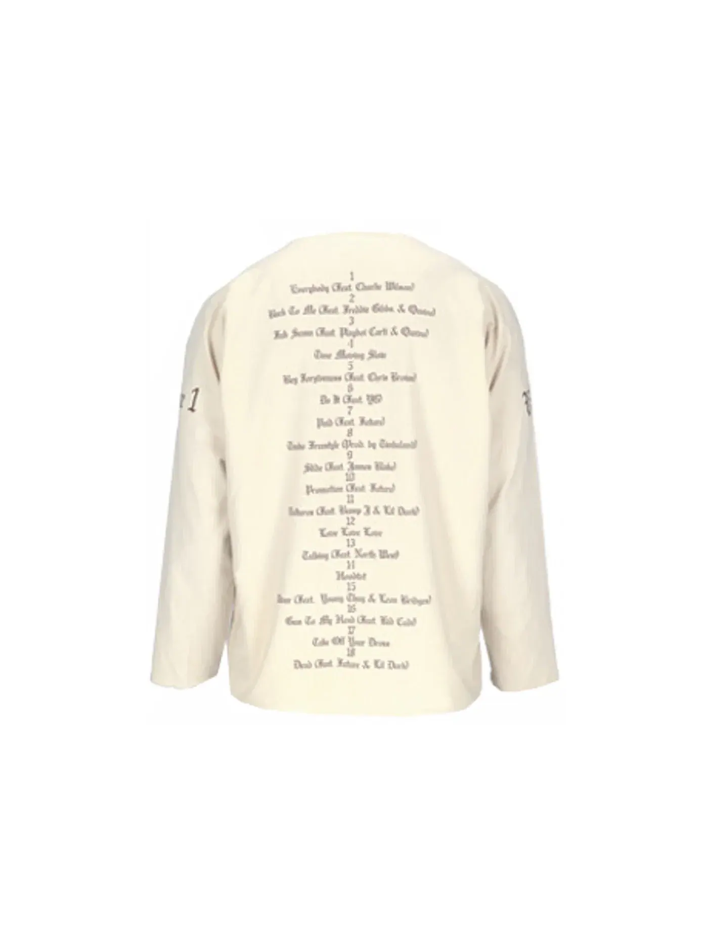 Мужская футболка с длинным рукавом Yeezy — изображение 2 из 2, белый