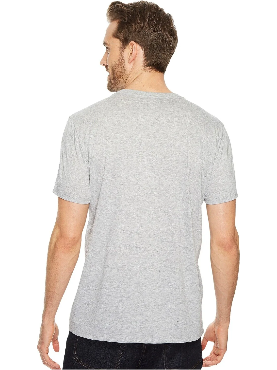 Футболка Lacoste Pima Silver Chine — изображение 3 из 4, серебро-шин
