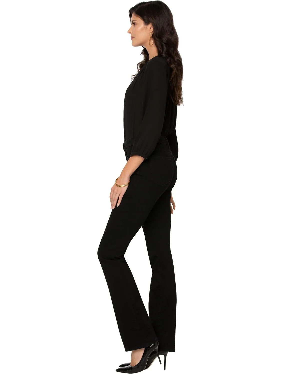 Джинсы Barbara Bootcut in Black NYDJ — изображение 2 из 3, черный