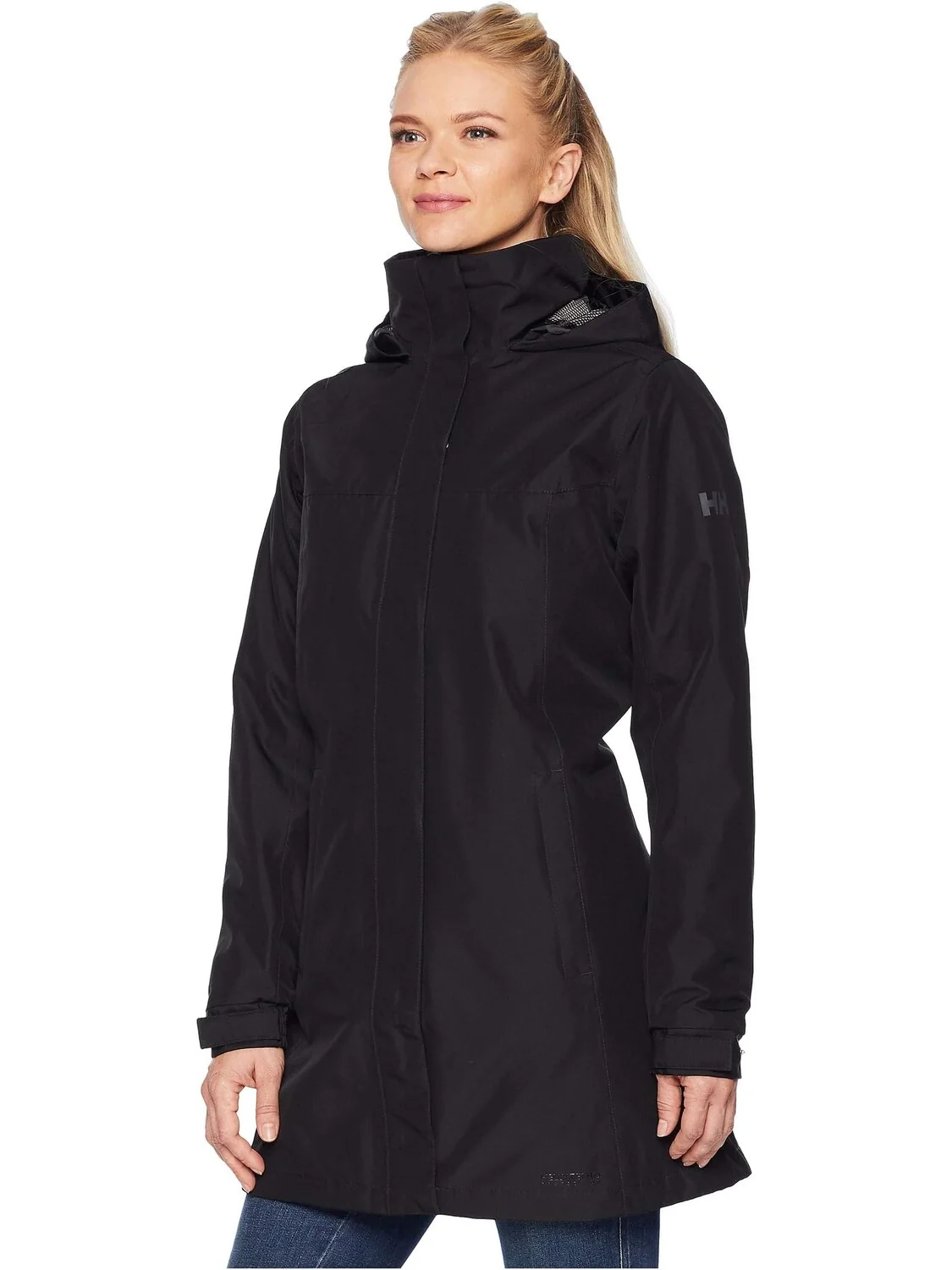Утепленное пальто Aden Helly Hansen — изображение 2 из 6, черный