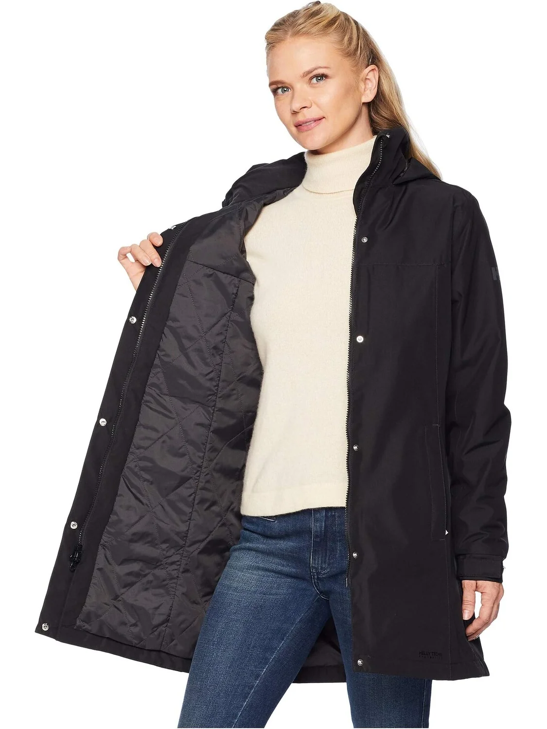 Утепленное пальто Aden Helly Hansen — изображение 5 из 6, черный