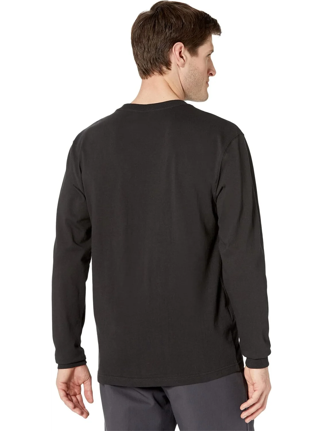 Футболка с карманами для рабочей одежды L/S Carhartt — изображение 2 из 4, черный