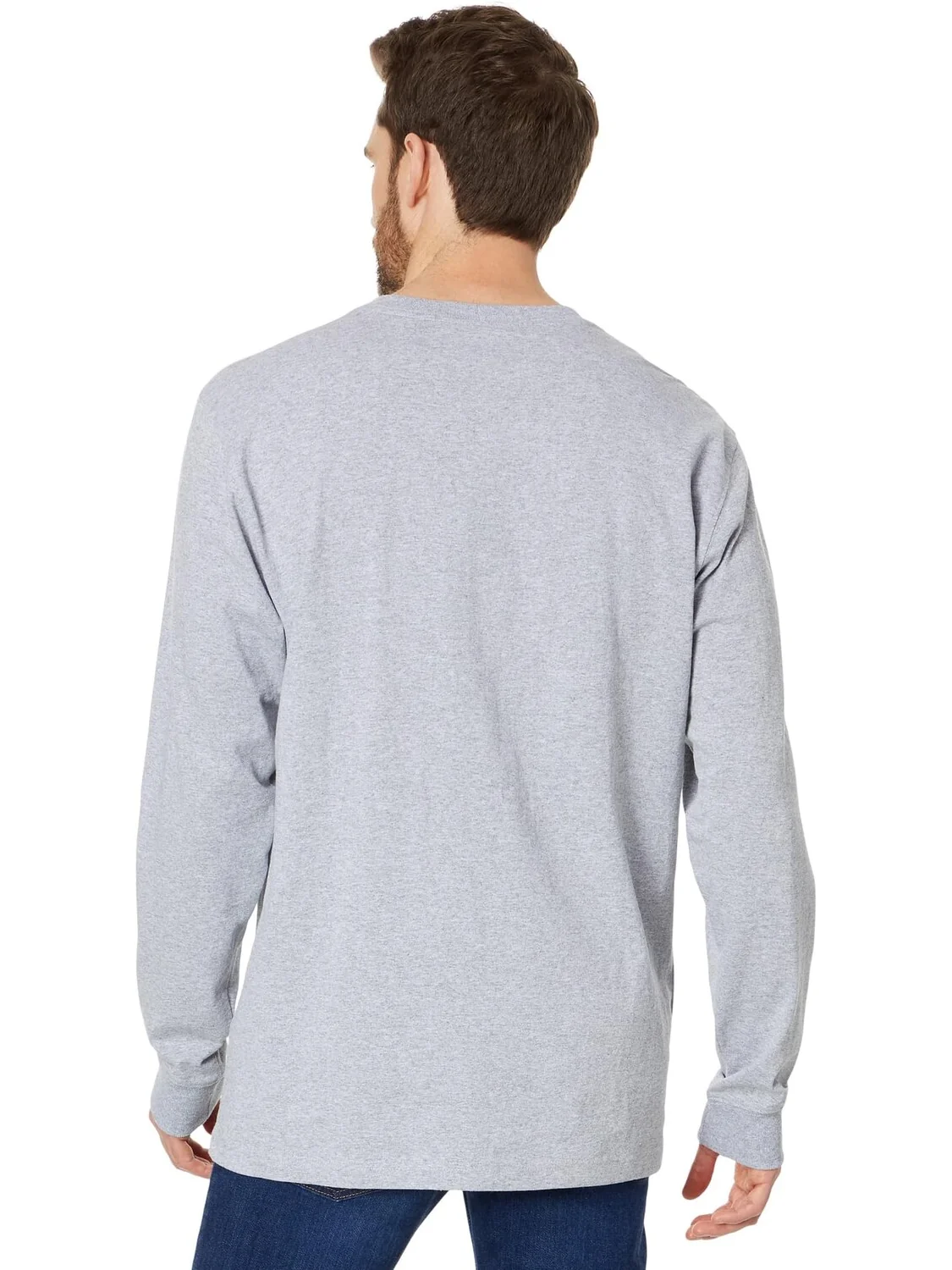 Футболка с карманами для рабочей одежды L/S Carhartt — изображение 2 из 4, серый