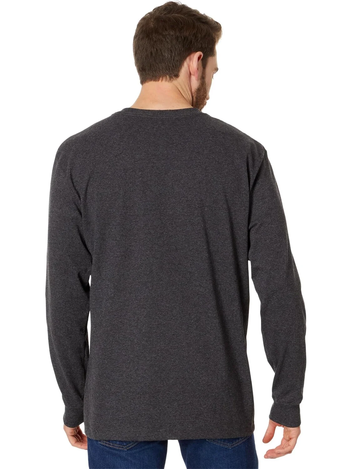 Футболка с карманами для рабочей одежды L/S Carhartt — изображение 2 из 4, серый