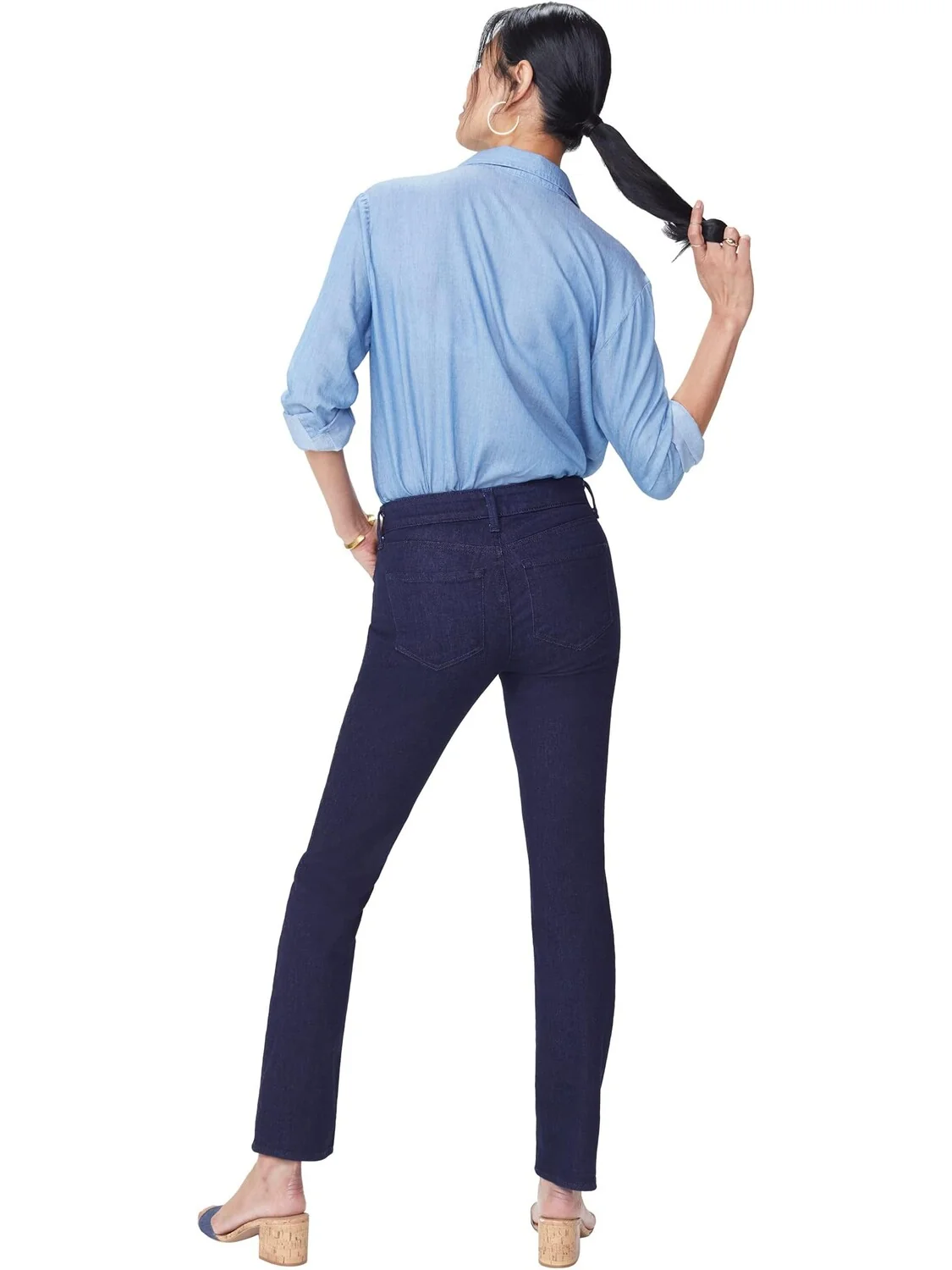 Джинсы Sheri Slim in Rinse NYDJ — изображение 3 из 3, выцветший