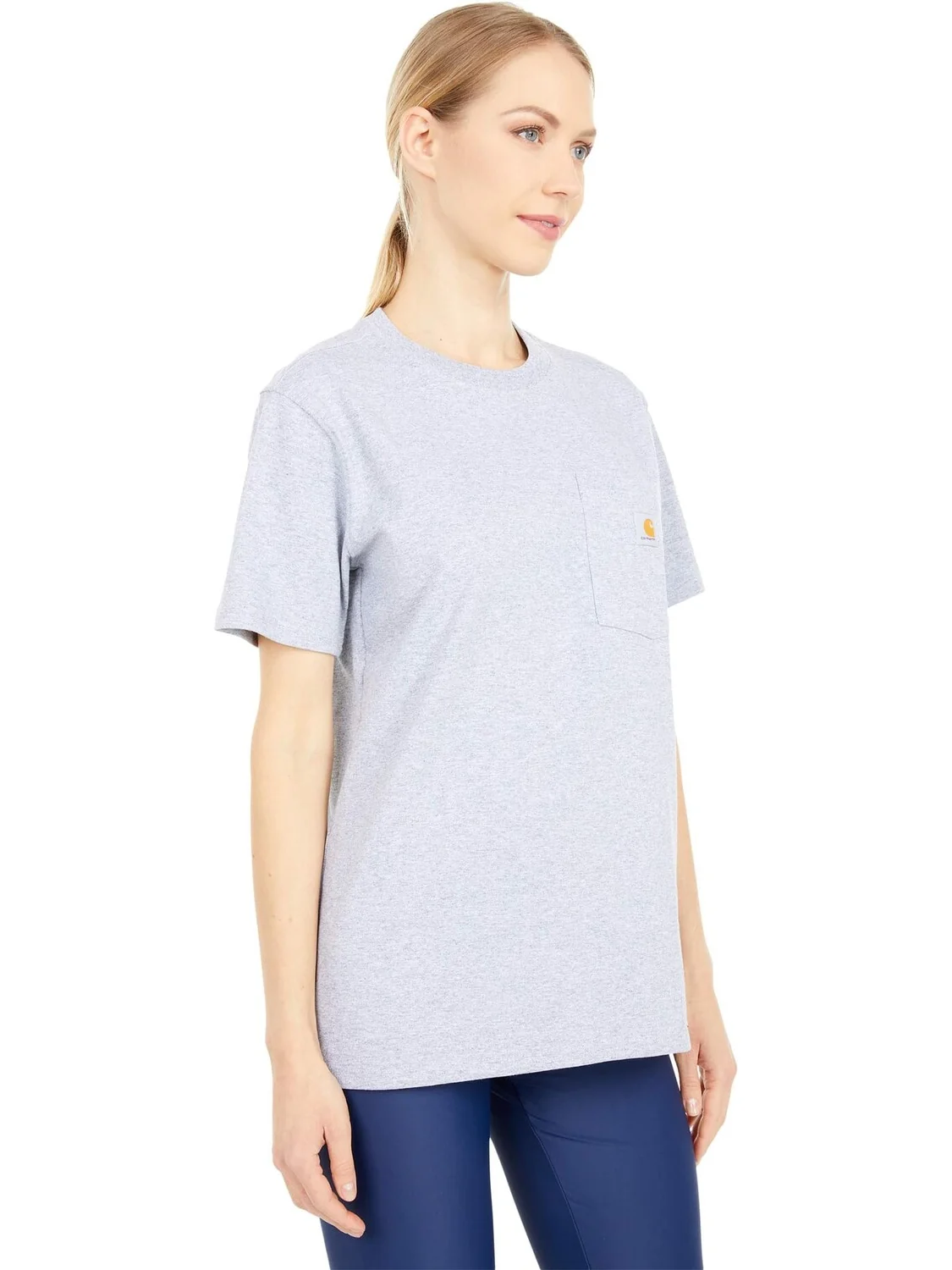 WK87 Спецодежда Футболка с короткими рукавами и карманами Carhartt — изображение 4 из 4, серый