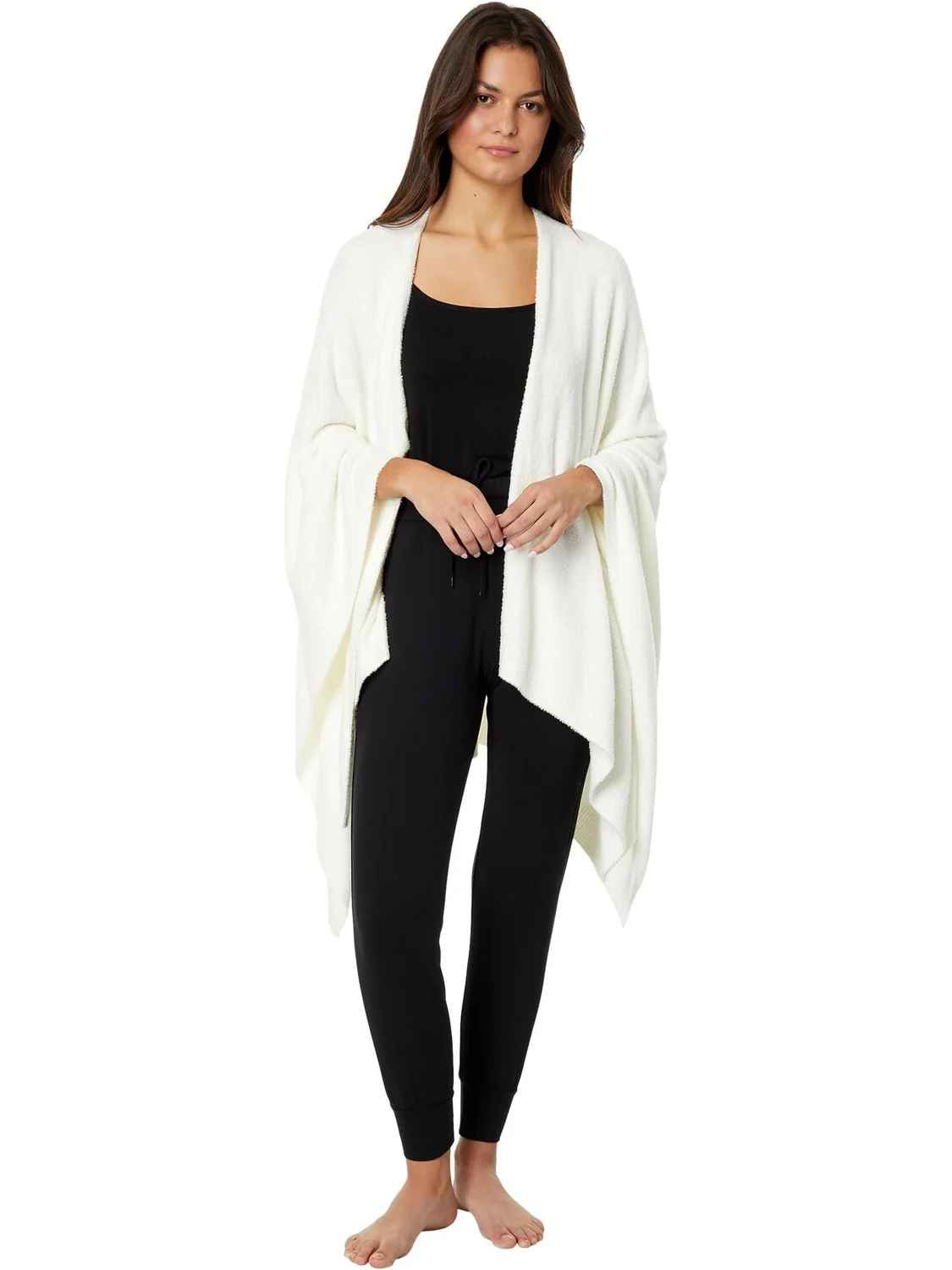 Кимоно CozyChic Lite Heathered Weekend Wrap Barefoot Dreams — изображение 4 из 4, серебристый