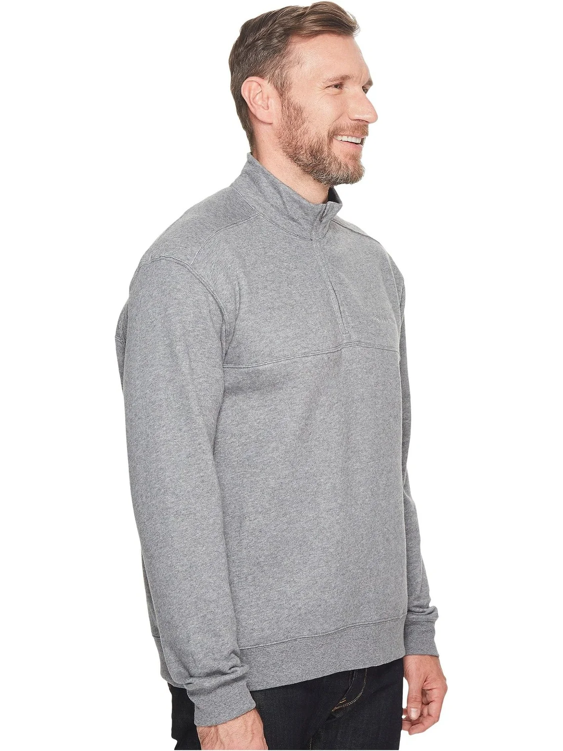 Толстовка Big & Tall Hart Mountain II 1/2 Zip Columbia — изображение 4 из 4, темно-серый
