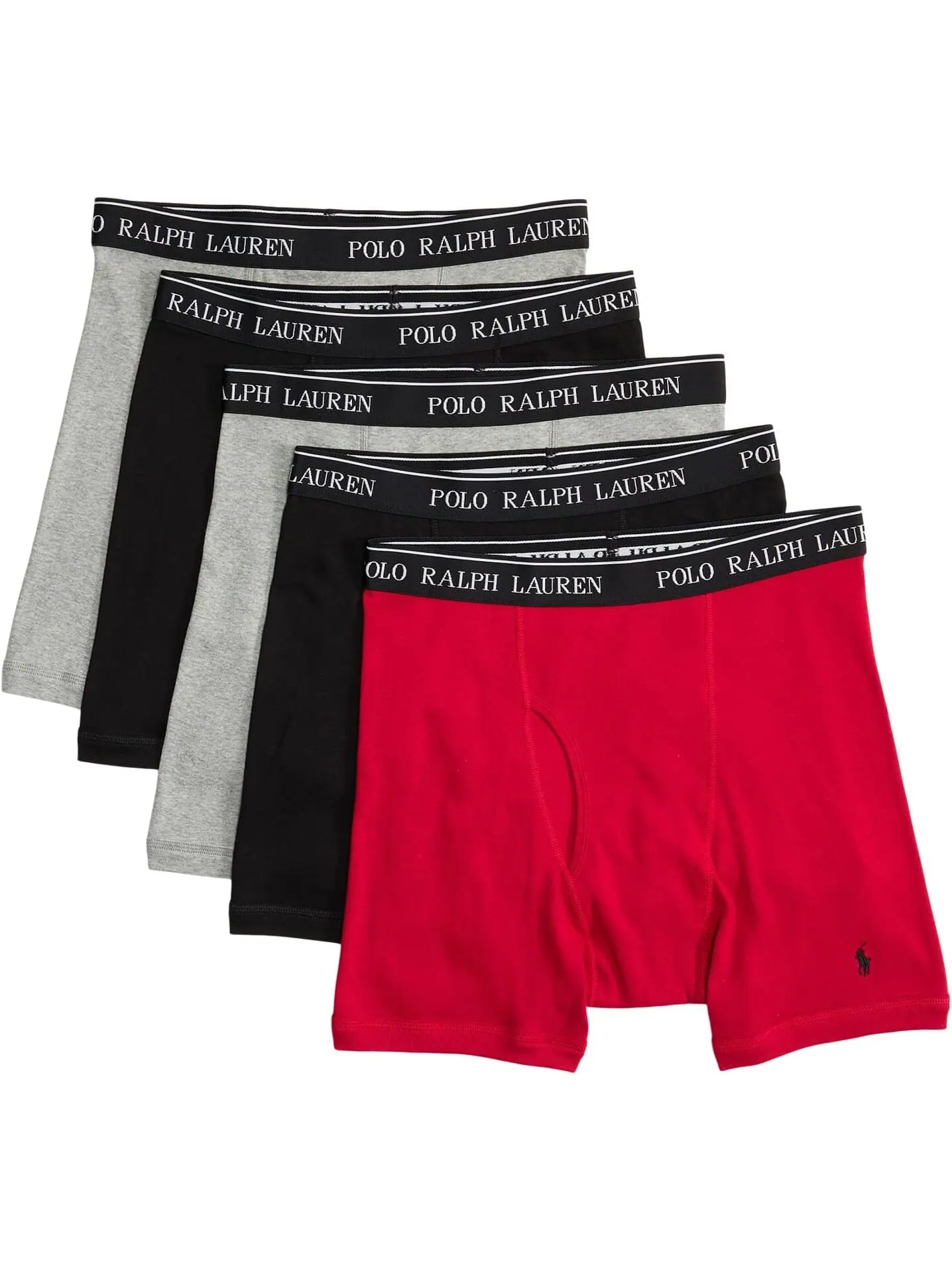 Набор из 5 хлопковых боксеров классического кроя Polo Ralph Lauren