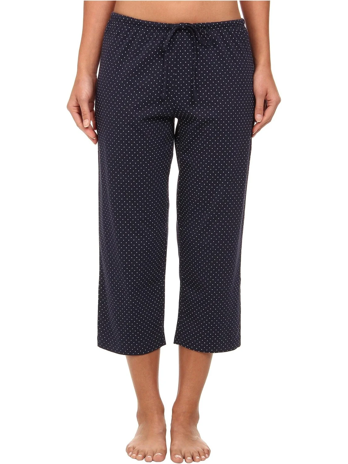 Пижамный комплект-капри Essentials Bingham Knits LAUREN Ralph Lauren — изображение 5 из 6, темно-синий/белый