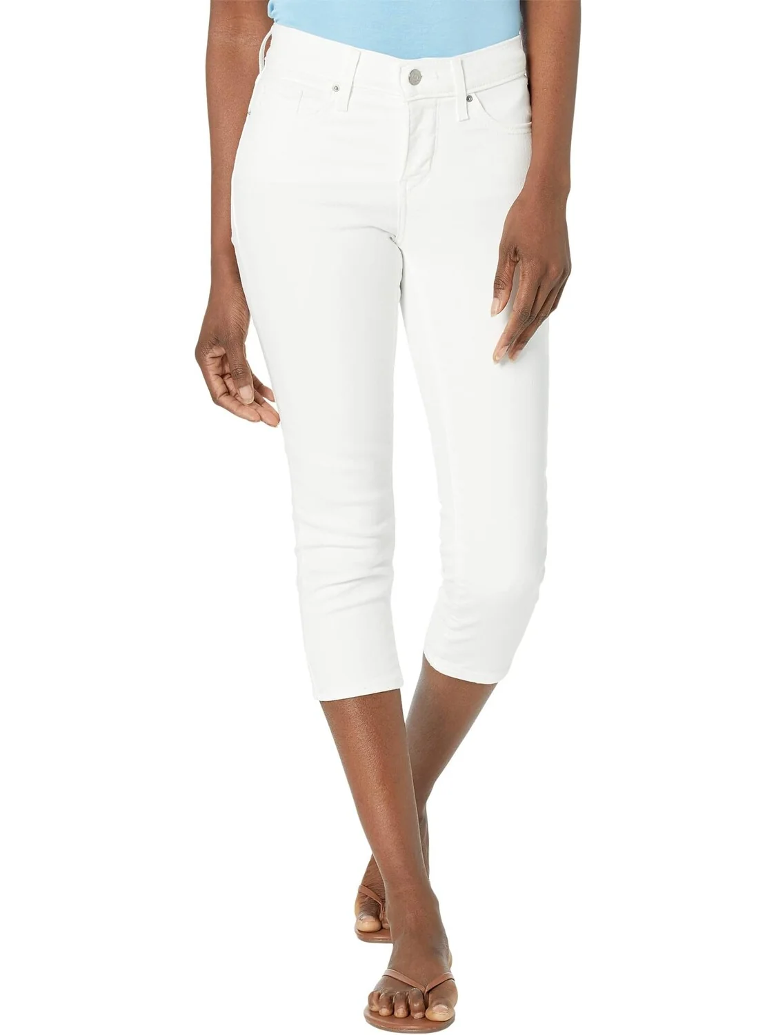 Джинсы Levi's Womens 311 Shaping Capris — белый