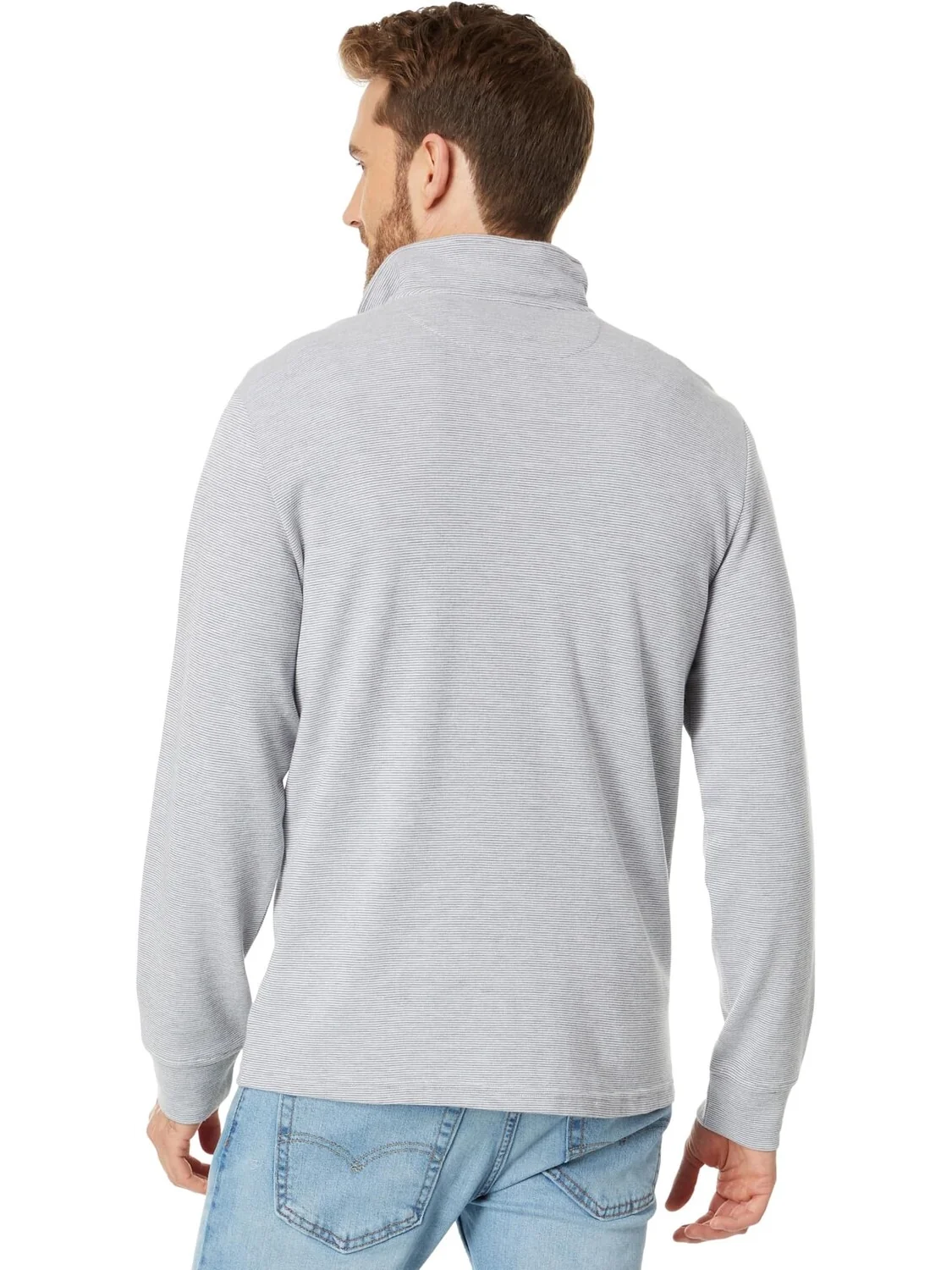 Толстовка Saltwater 1/4 Zip Vineyard Vines — изображение 2 из 4, серый