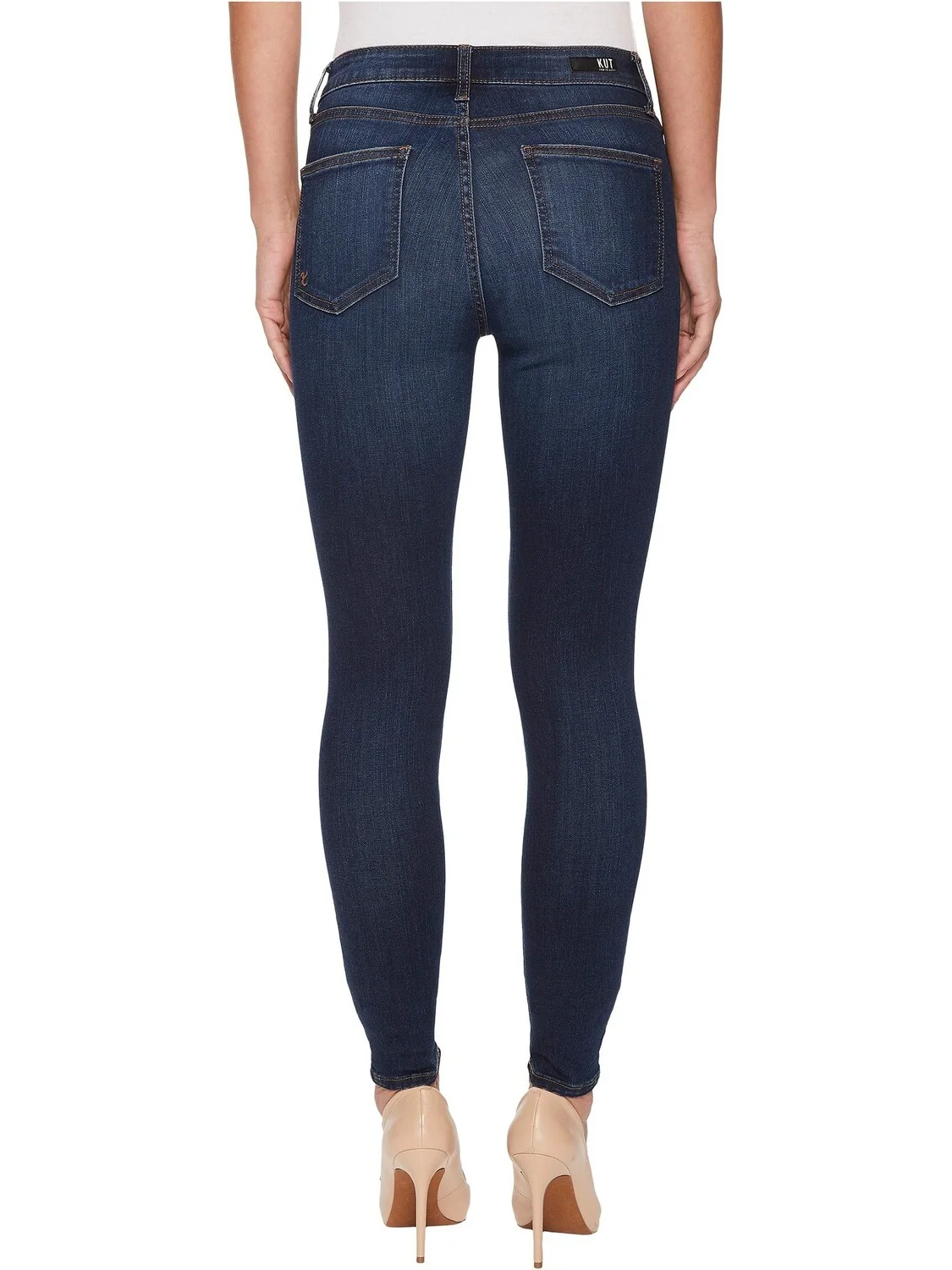 Джинсы Mia High-Rise Ankle Skinny Jeans KUT from the Kloth — изображение 3 из 4, камень