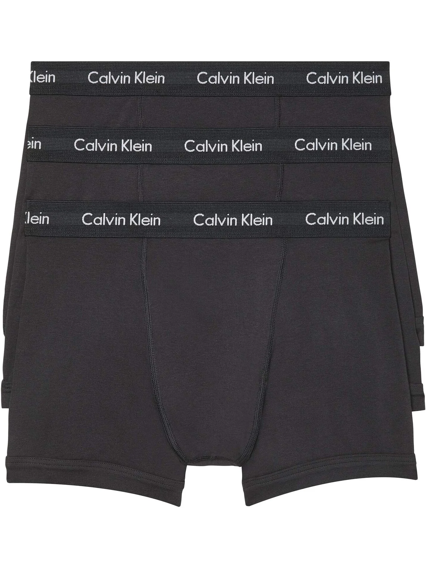 Комплект боксеров Calvin Klein Cotton Stretch, 3 предмета — изображение 1 из 1, черный