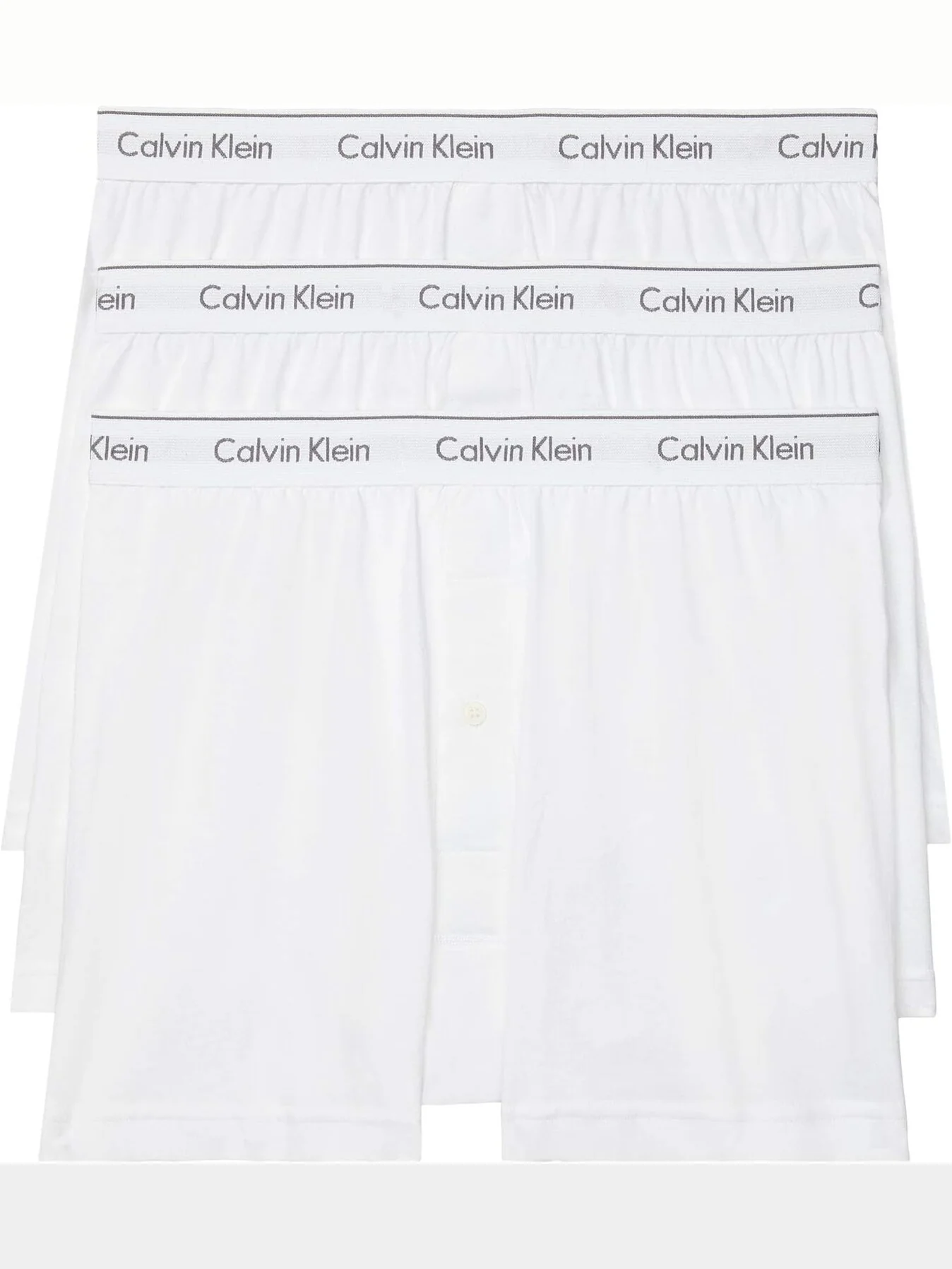 Набор трикотажных боксеров Cotton Classics в нескольких упаковках Calvin Klein Underwear — изображение 1 из 3, белый
