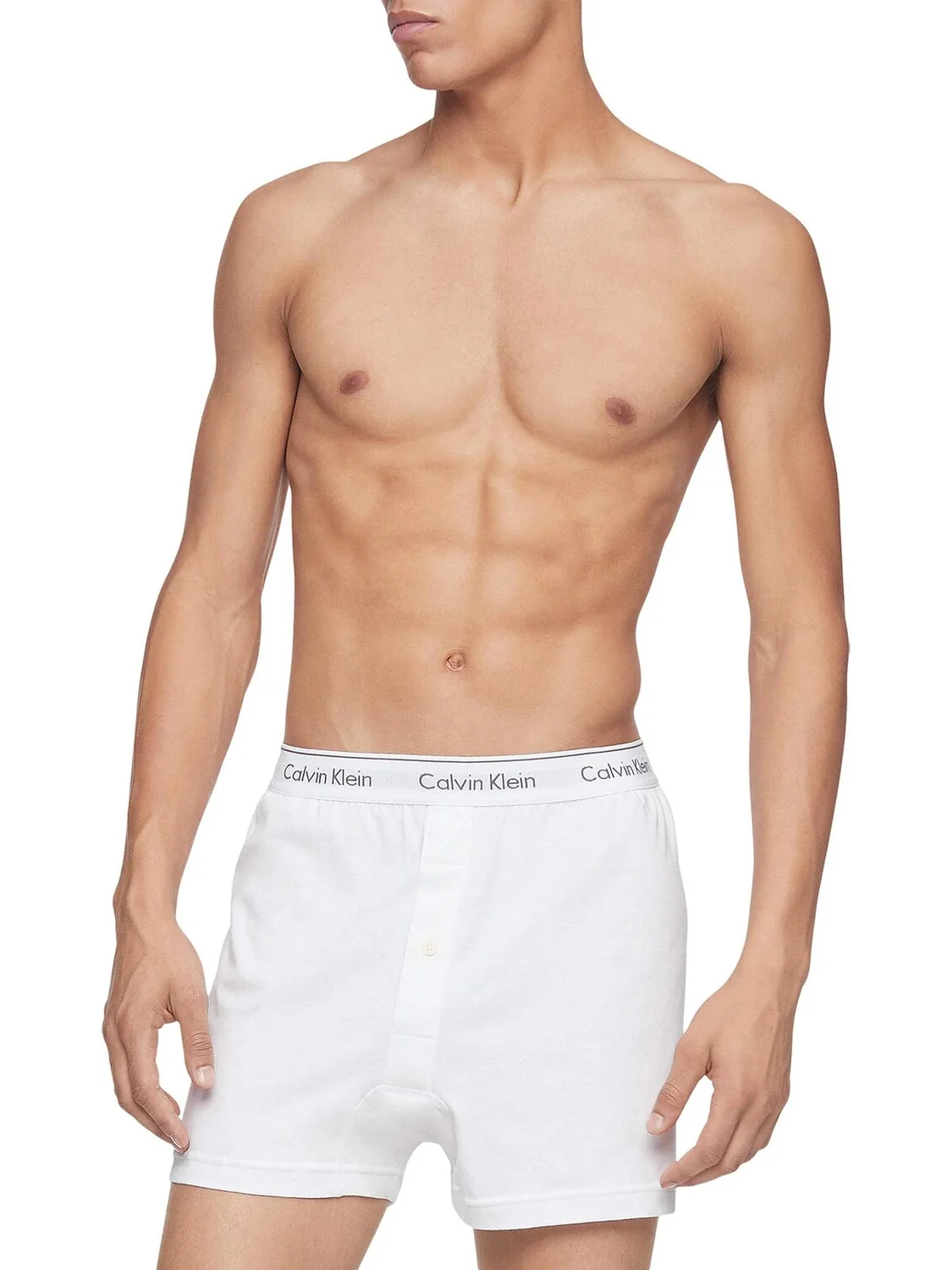 Набор трикотажных боксеров Cotton Classics в нескольких упаковках Calvin Klein Underwear — изображение 2 из 3, белый