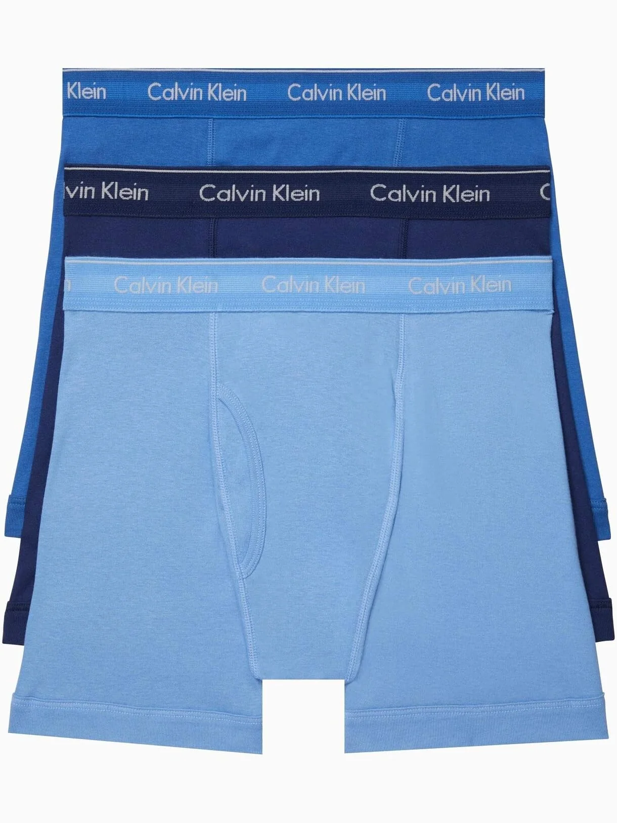 Комплект трусов Calvin Klein Cotton Classics, 3 предмета — изображение 2 из 3, синий