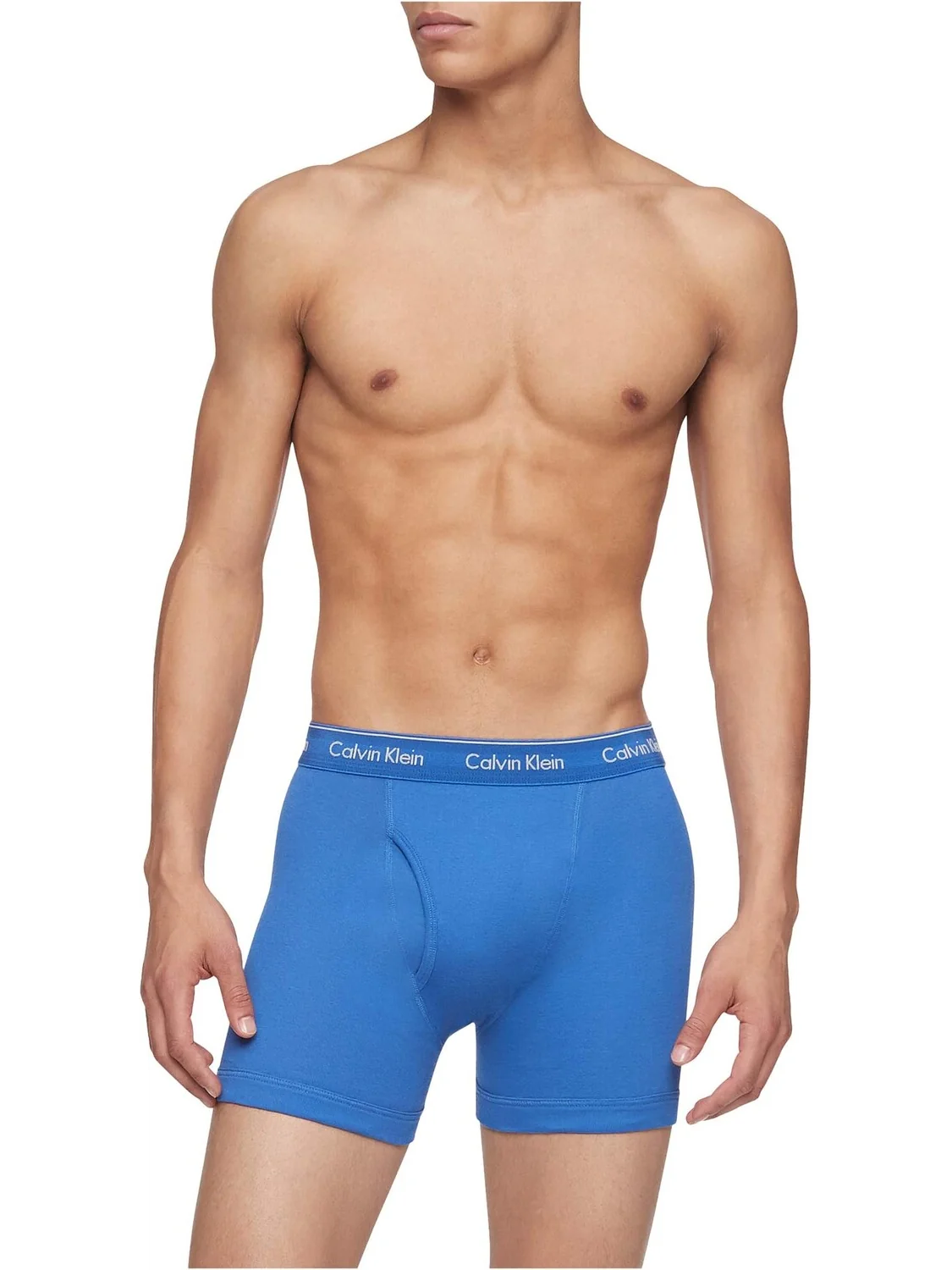 Комплект трусов Calvin Klein Cotton Classics, 3 предмета — изображение 3 из 3, синий