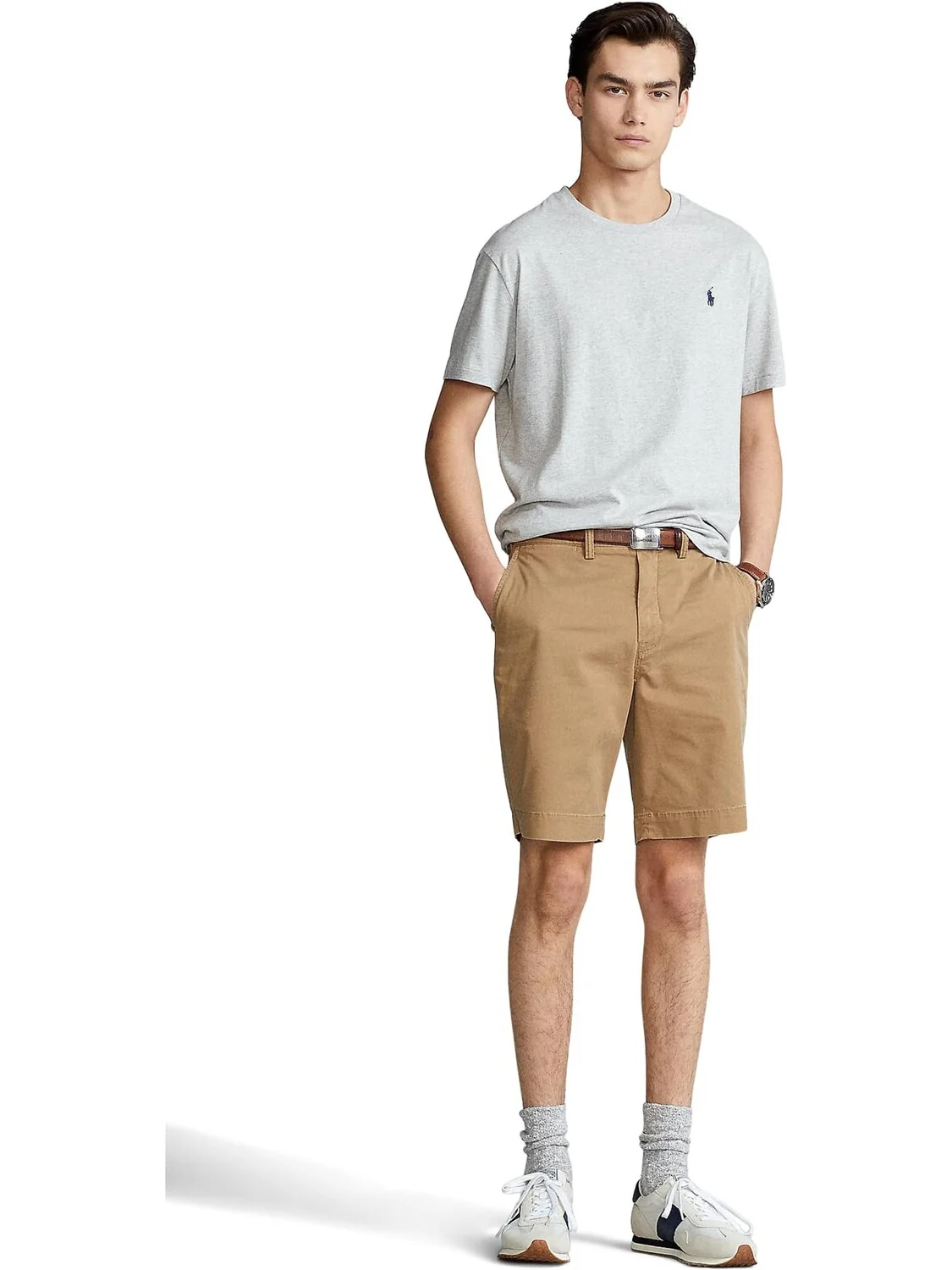 Классическая футболка с круглым вырезом Polo Ralph Lauren — изображение 4 из 4, серый
