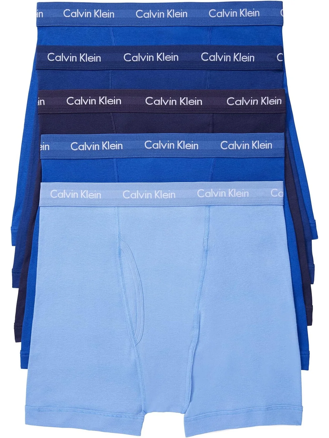 Комплект из 5 трусов-боксеров Cotton Classics Calvin Klein Underwear — изображение 1 из 7, синий/темный/синий