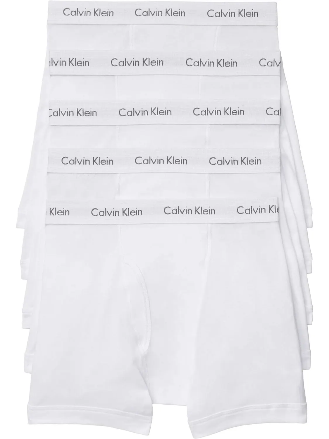 Комплект из 5 трусов-боксеров Cotton Classics Calvin Klein Underwear — изображение 1 из 1, белый