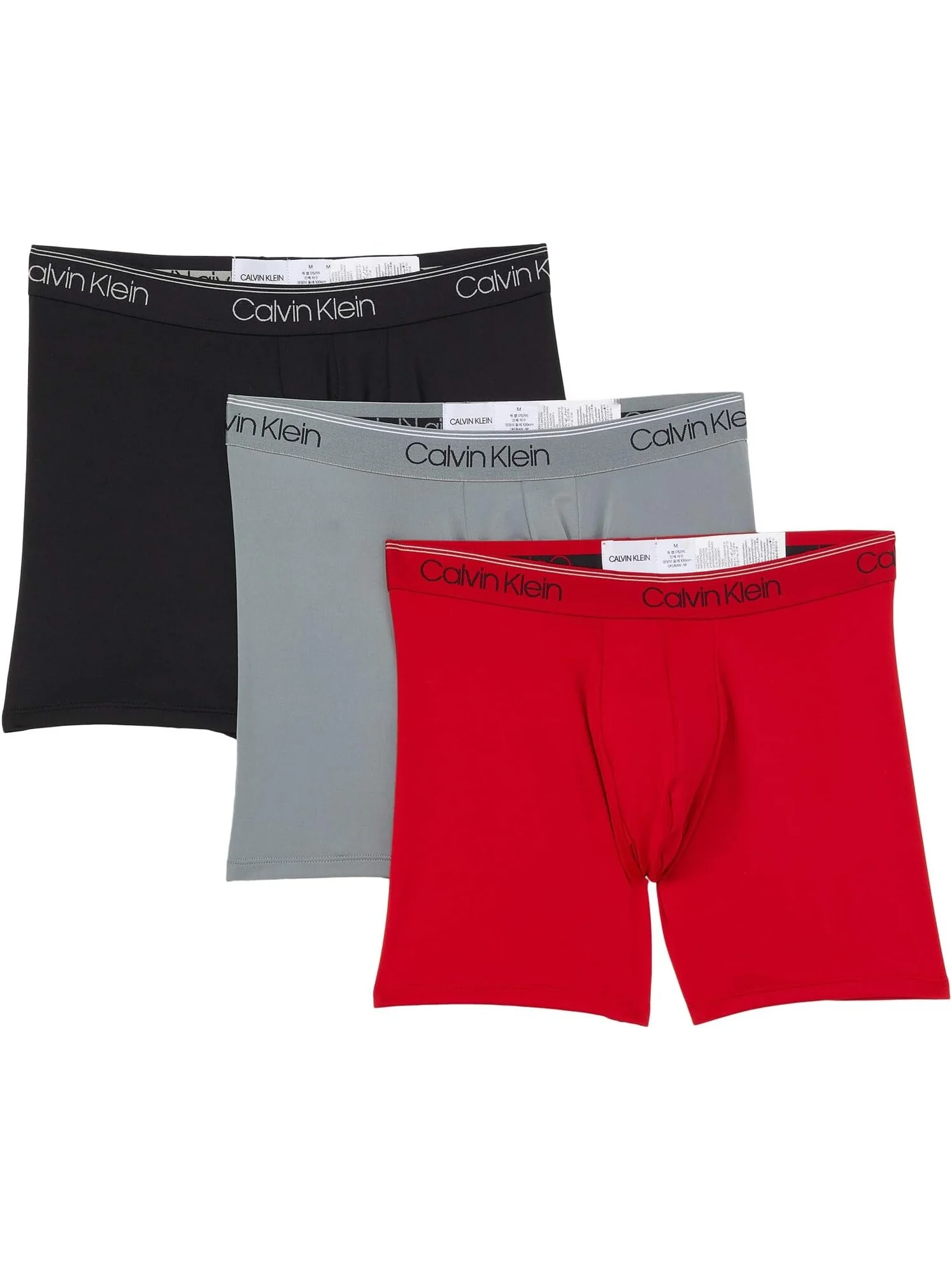 Комплект трусов-боксеров из микроэластичной ткани, 3 шт. Calvin Klein Underwear — изображение 1 из 5, черный