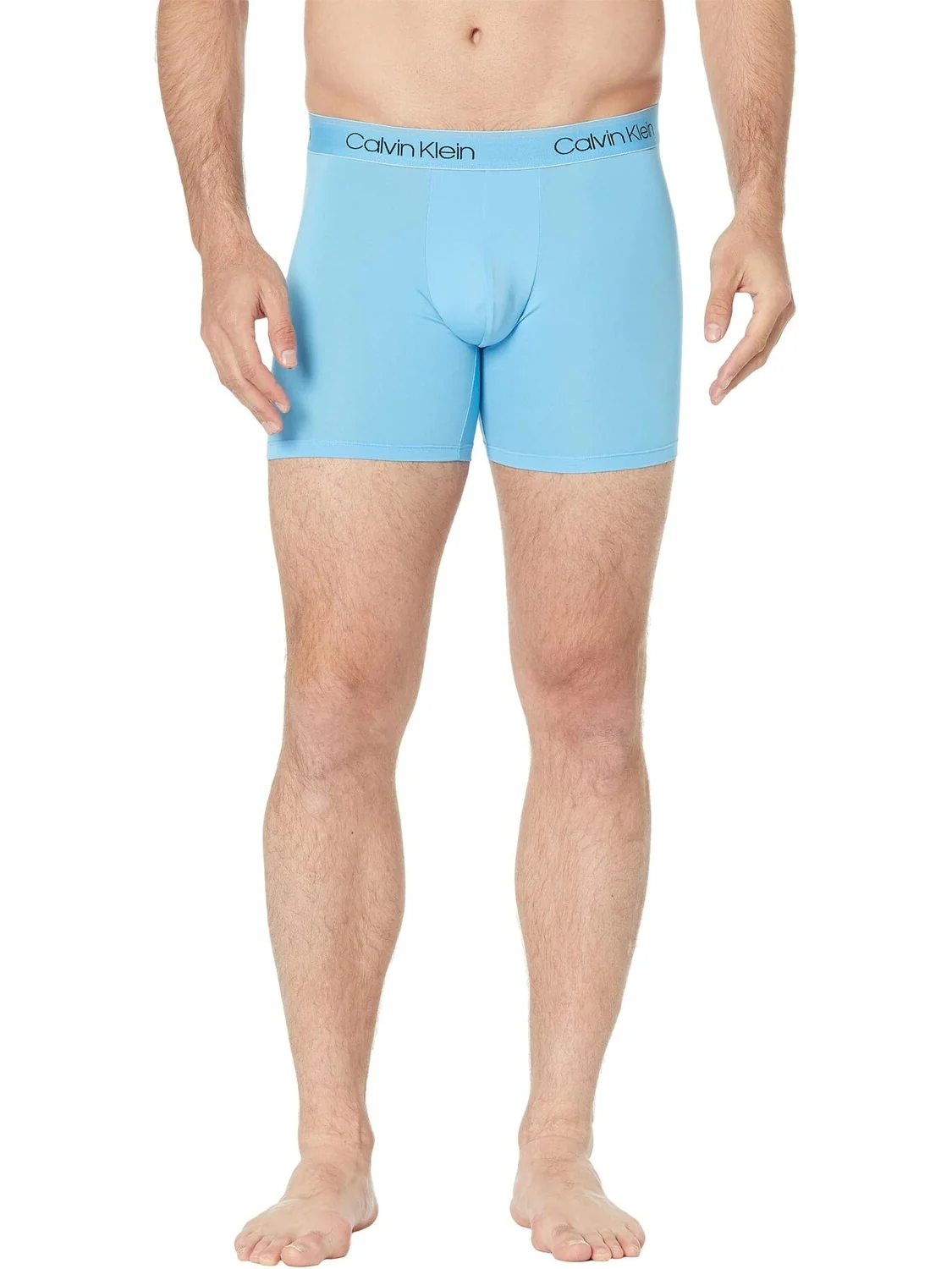 Комплект трусов-боксеров из микроэластичной ткани, 3 шт. Calvin Klein Underwear — изображение 4 из 5, темно-синий