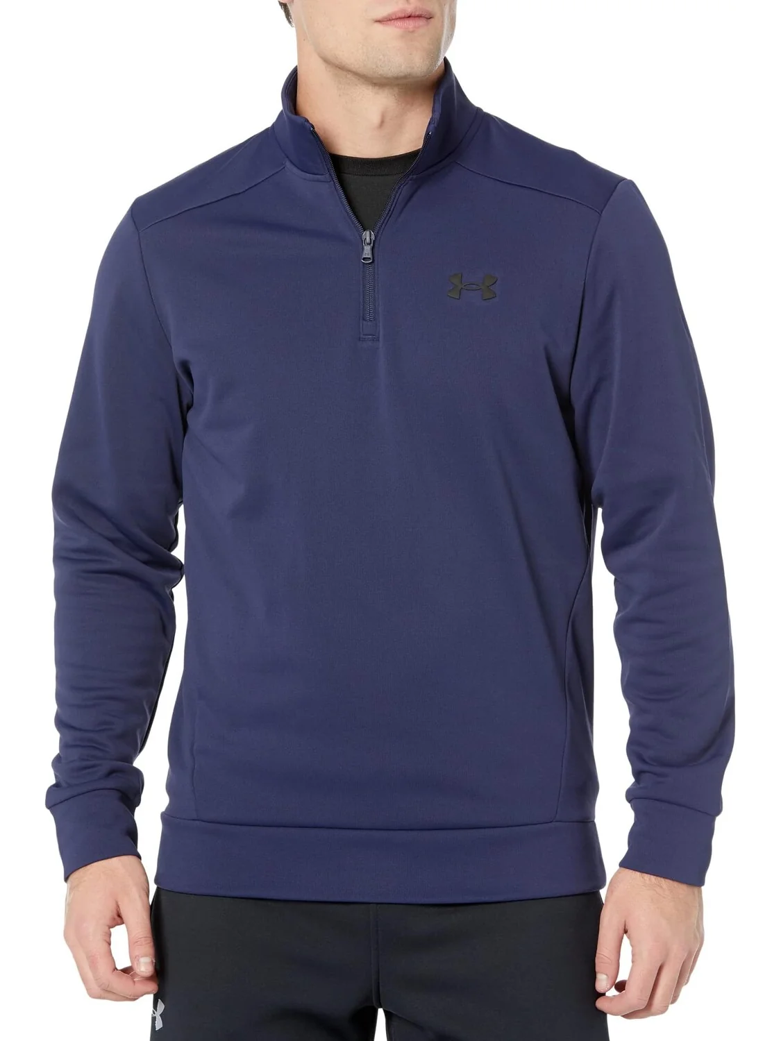 Толстовка Armour Fleece 1/4 Zip Under Armour — изображение 1 из 2, темно-синий/черный