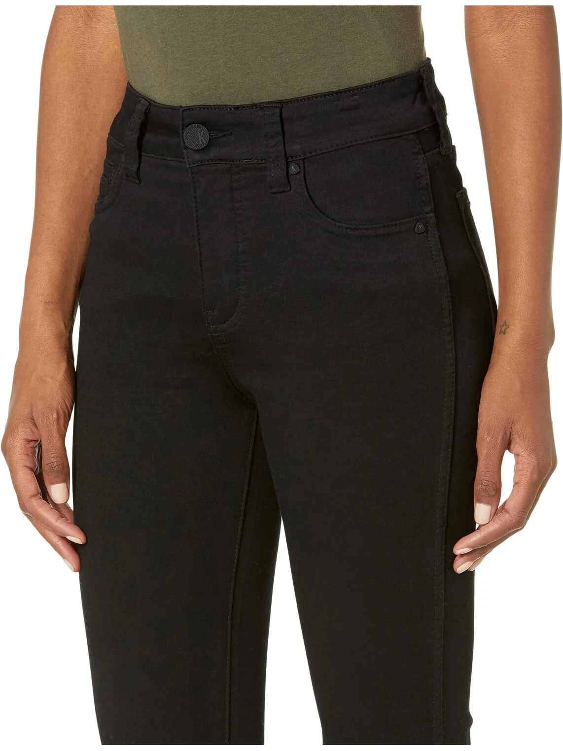 Джинсы Natalie High Rise Bootcut Jeans KUT from the Kloth — изображение 3 из 4, черный