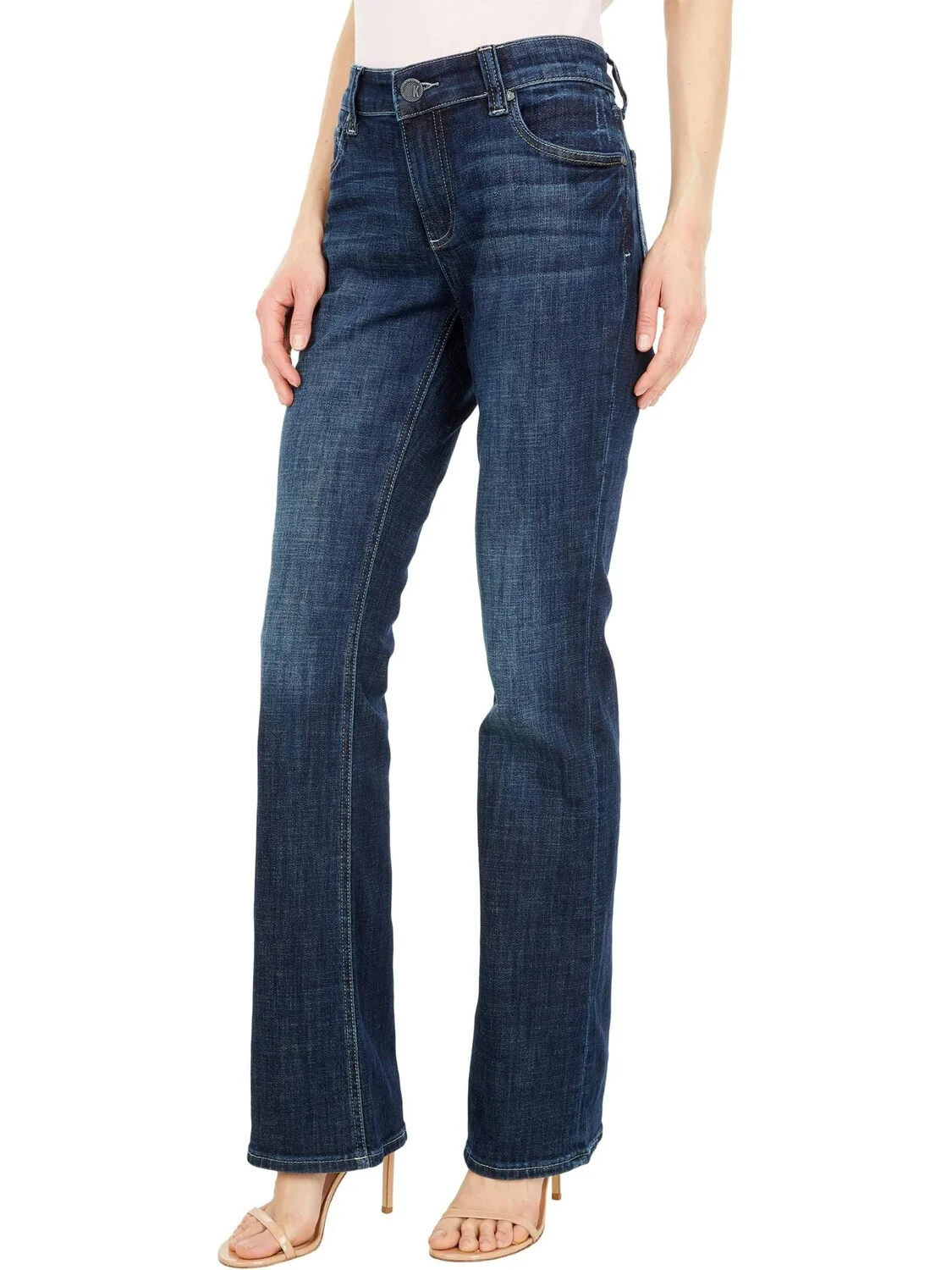 Джинсы Natalie High Rise Bootcut Jeans KUT from the Kloth, цвет Monitored — изображение 2 из 4
