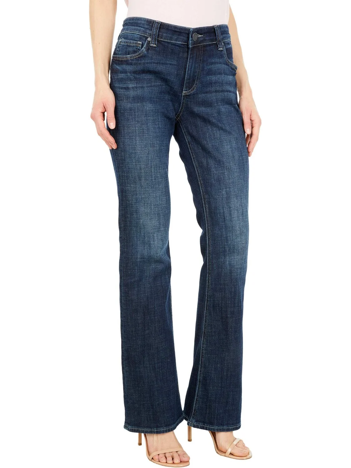 Джинсы Natalie High Rise Bootcut Jeans KUT from the Kloth, цвет Monitored — изображение 4 из 4