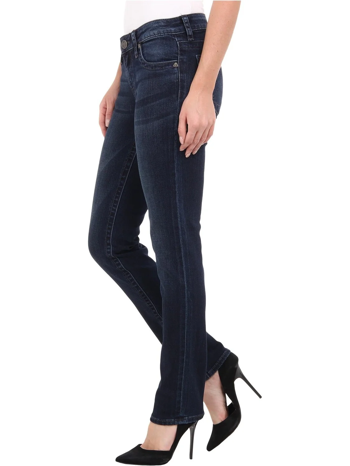 Джинсы Stevie Straight Leg Jeans KUT from the Kloth, цвет Breezy — изображение 2 из 5