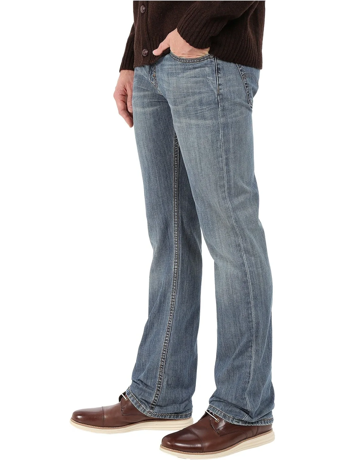Джинсы 527 Slim Boot Cut Jeans in Medium Chipped Levi's, цвет Medium Chipped — изображение 2 из 5
