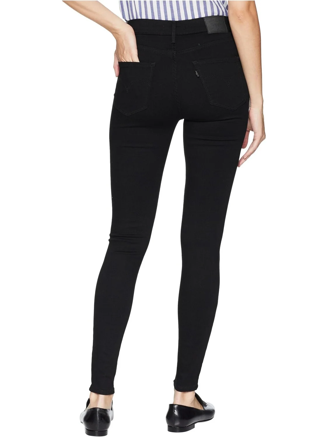 Джинсы Levi's Womens 720 High-Rise Super Skinny — изображение 3 из 4, черный