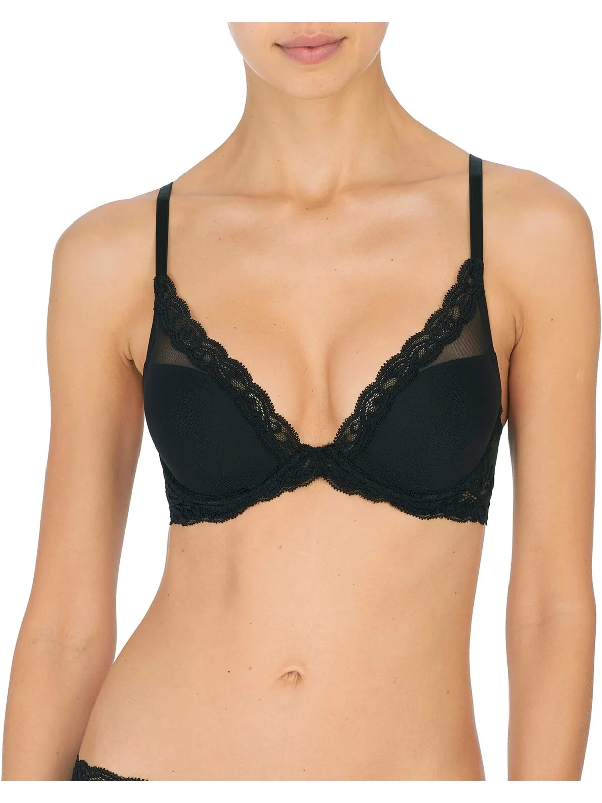 Бюстгальтер Feathers Contour с глубоким вырезом 730023 Natori