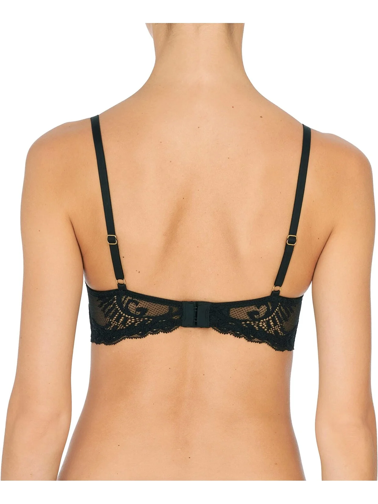 Бюстгальтер Feathers Contour с глубоким вырезом 730023 Natori — изображение 2 из 2, черный