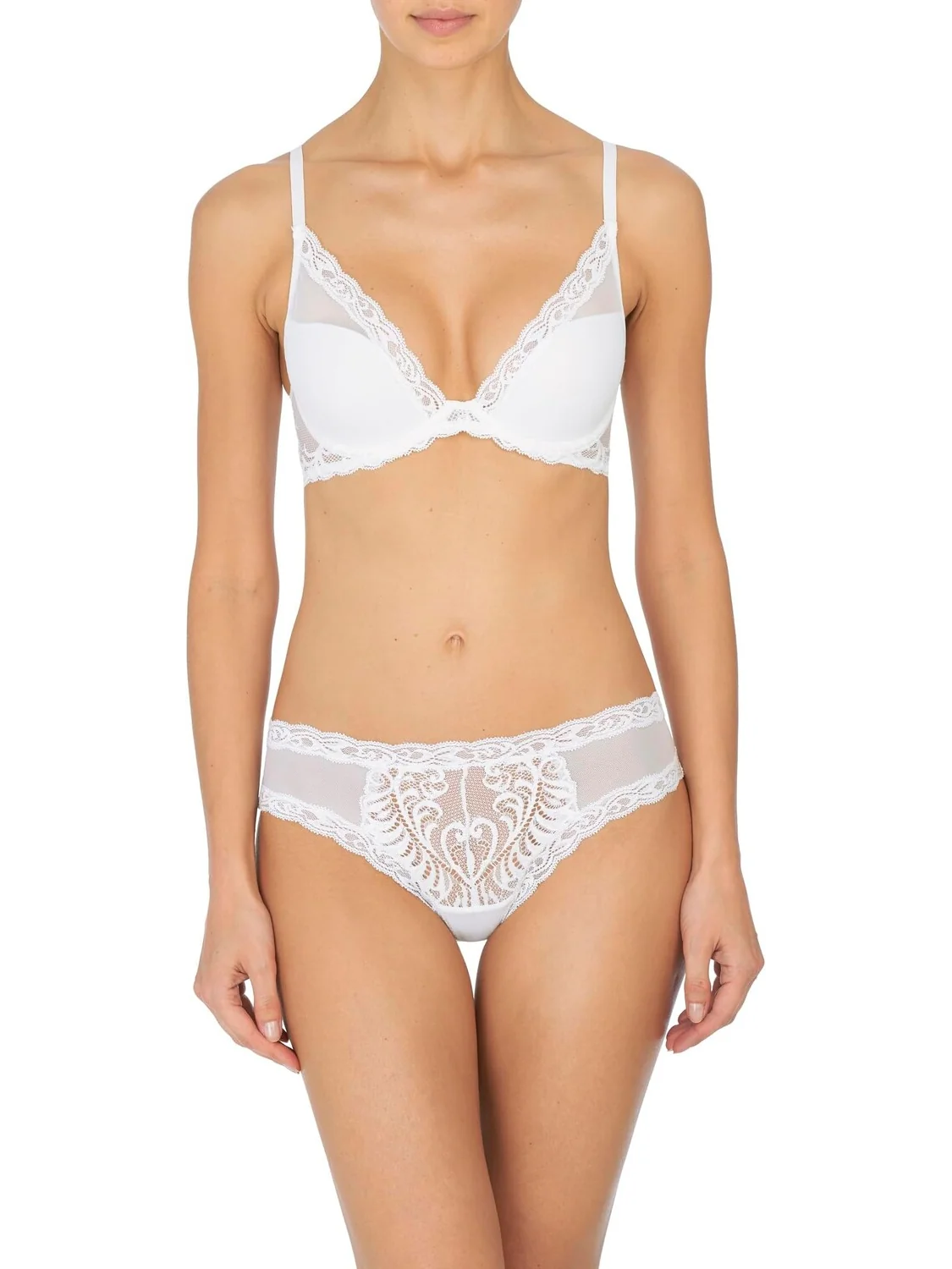 Бюстгальтер Feathers Contour с глубоким вырезом 730023 Natori