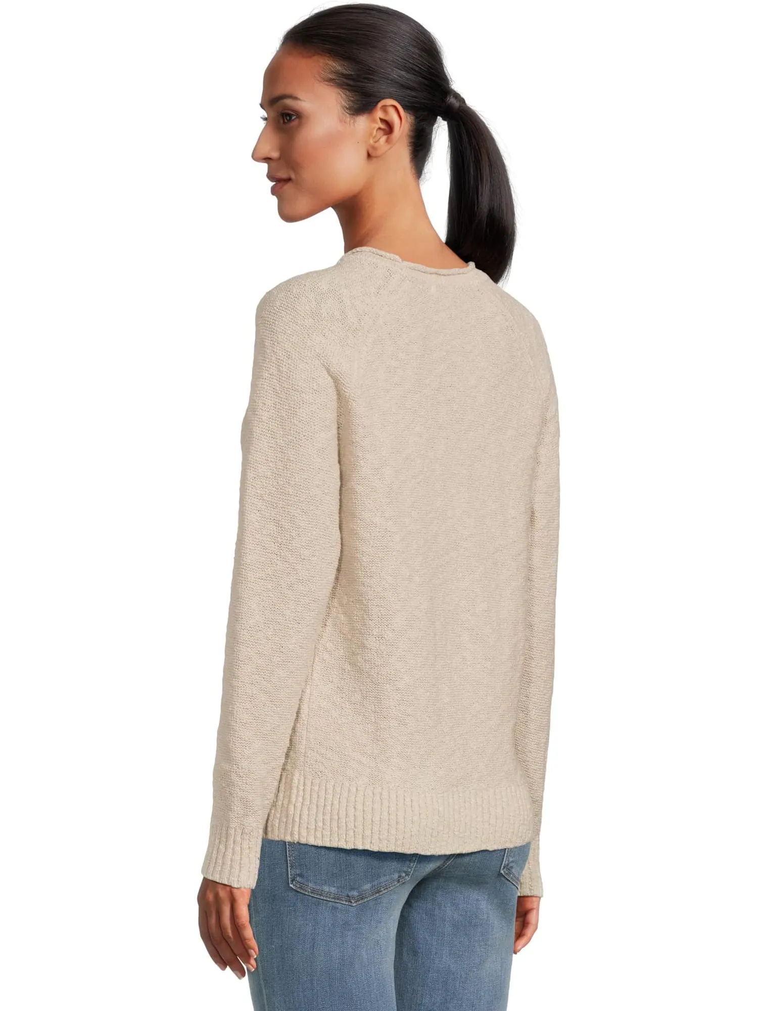 Свитер L.L.Bean Women's Midweight Cotton Slub Rollneck Pullover — изображение 3 из 5, берег