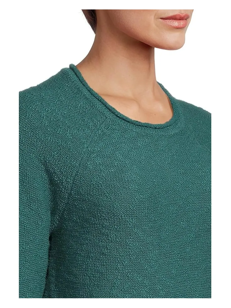 Женский свитер L.L.Bean Midweight Cotton Slub Rollneck — изображение 4 из 5, серый